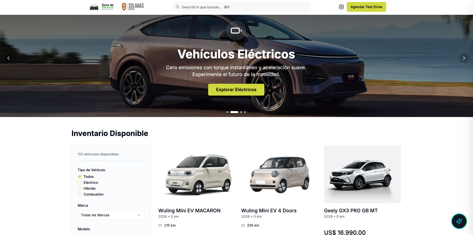 Solanas Motors — vehículos eléctricos